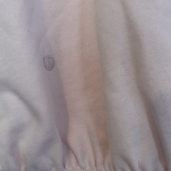 Lululemon Hugged-Waist Cotton Zip Hoodie Pink Mist - Picture 7 of 11